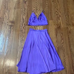 Shein Purple Two Piece Tank & Set